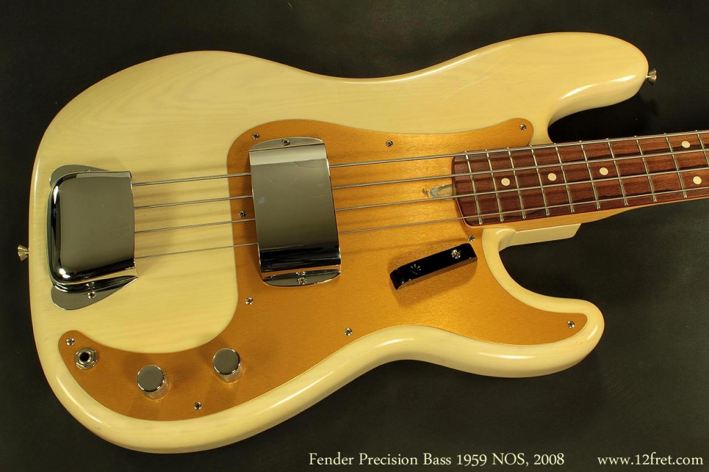 The Precision Bass took the world by storm when it was introduced in 1951, and while it's been continuously produced since then, there's been only two major revisions. The first was 1957, when the split humbucking pickup was introduced and 1959 when the rosewood fingerboard was added. This 1959 NOS example includes all the case candy and certificate of authenticity.