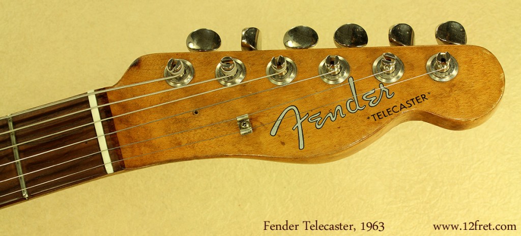 Here is a Fender Telecaster from 1963.   It's been refinished and some parts replaced but plays very well and is every inch a Tele.