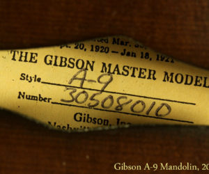 Gibson A-9 Mandolin 2008 SOLD