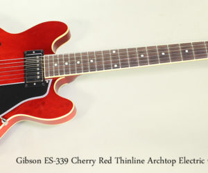 ❌SOLD❌  2009 Gibson ES-339 Cherry Red Thinline Archtop Electric Guitar