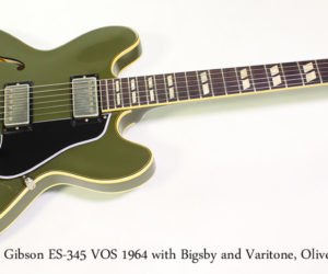 ❌ SOLD ❌ 2016 Gibson ES-345 VOS 1964, Bigsby and Varitone, Olive Drab