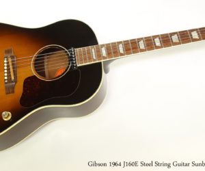 ❌SOLD❌  Gibson 1964 J160E Steel String Guitar Sunburst, 2001
