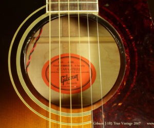 2007 Gibson J-185 True Vintage (consignment)  SOLD