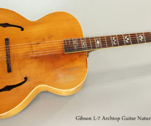 ❌SOLD❌  1939 Gibson L-7 Archtop Guitar Natural