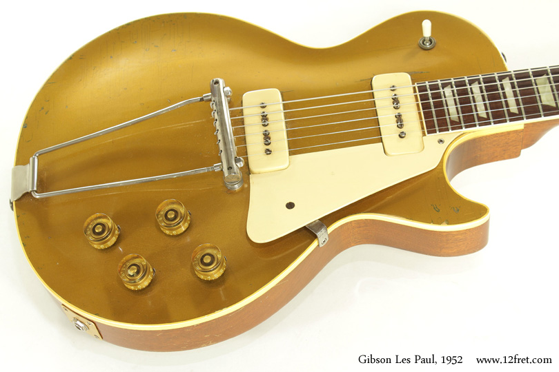 And here it is, needing little introduction - an all original 1952 Gibson Les Paul Gold Top.  Gibson introduced the Les Paul model in 1952, and produced it as seen here for only a short time.