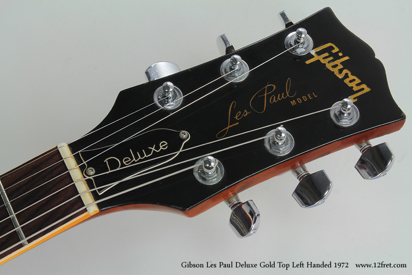 Here is a 1972 Left-Handed Gibson Les Paul Deluxe