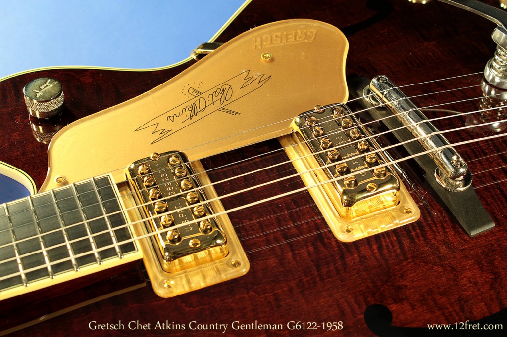 A reproduction of Chet Atkin's Country Gent from 1958, this Gretsch Chet Atkins Country Gentleman G6122 is a wonderful guitar with plenty of clarity, separation, sustain and feedback rejection.   And it's one of the classiest guitars you'll see.