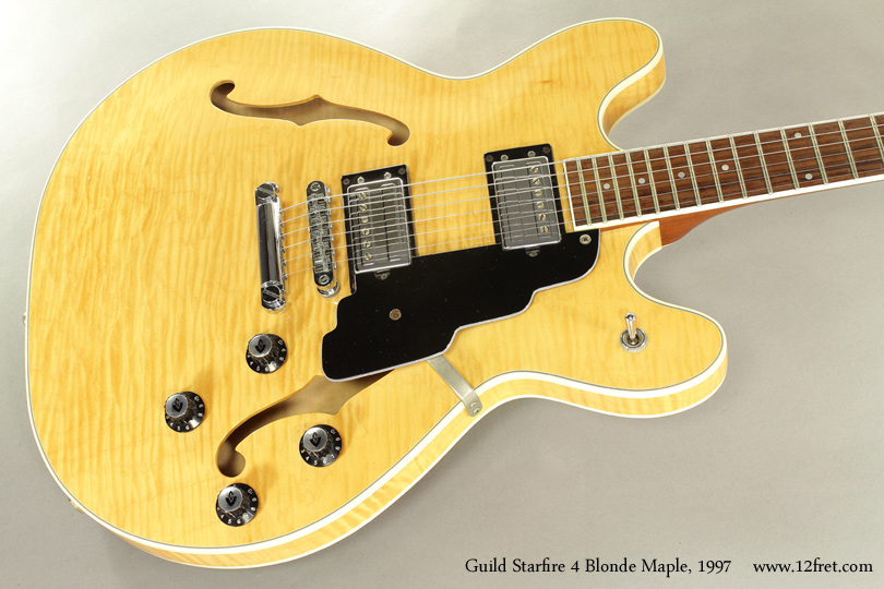 1997 Guild Starfire 4 Blonde Maple Thinline Guitar