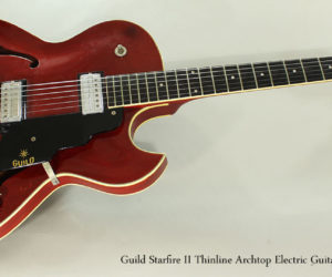 ❌SOLD❌ 1964 Guild Starfire II Thinline Archtop Electric Guitar, Cherry