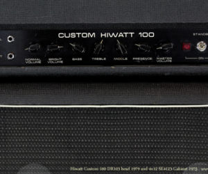 1979 Hiwatt Custom 100 head and 1975 Hiwatt SE4123 cabinet SOLD