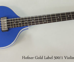  Hofner Gold Label 500-1 Violin Bass Royal Blue
