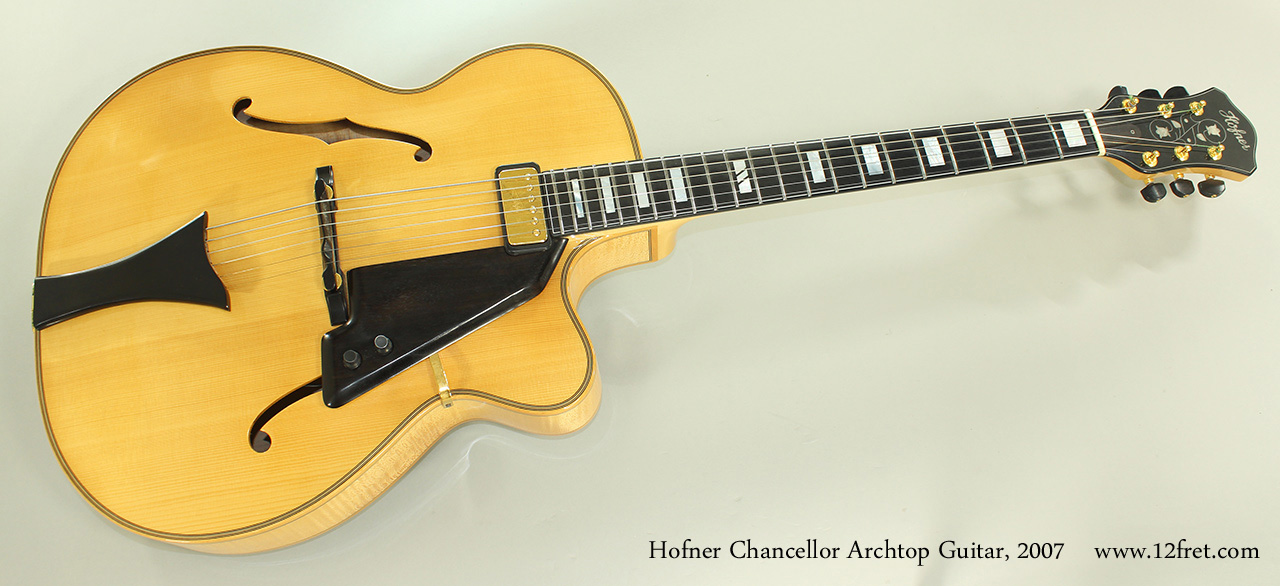 2007 Hofner Chancellor Archtop Guitar