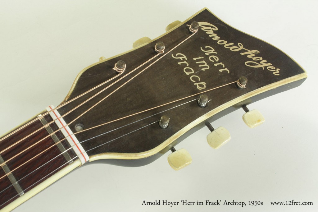 The Arnold Hoyer archtop Herr im Frack, or 