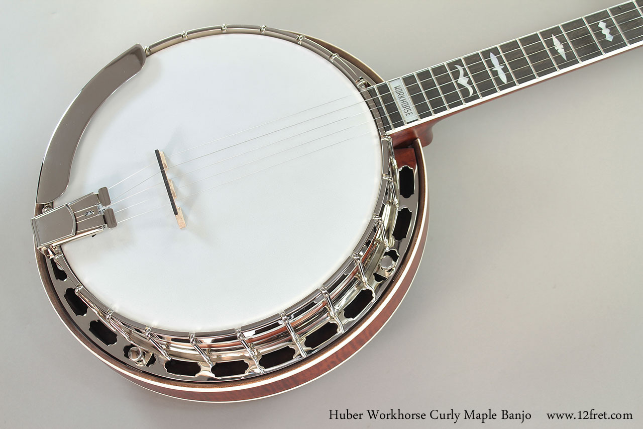 Huber Workhorse Curly Maple Banjo www.12fret