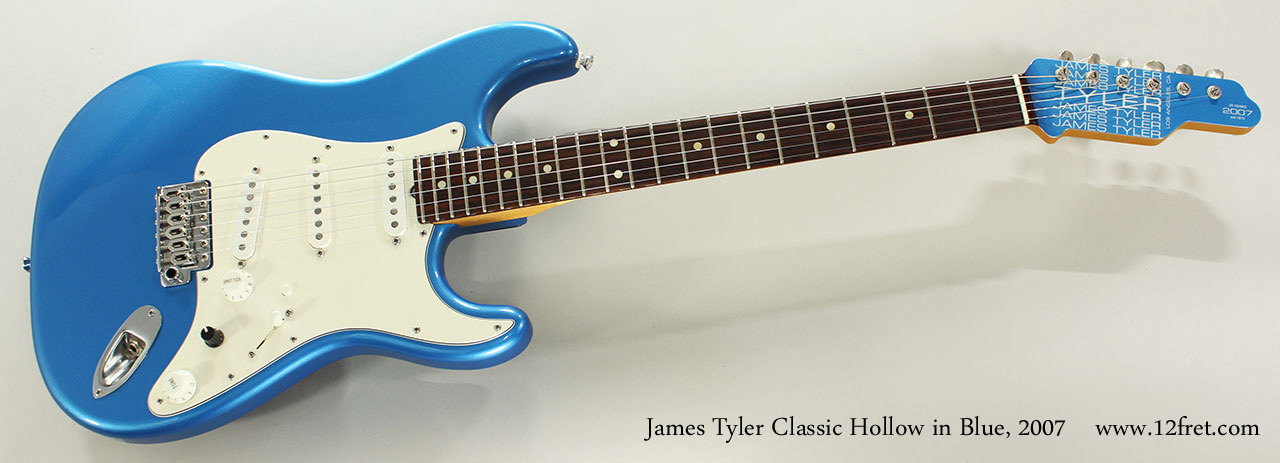 2007 James Tyler Classic Hollow in Blue | www.12fret.com