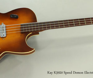 SOLD!!! 1957 Kay K5920 Speed Demon Electric Bass Guitar