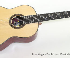 ❌ SOLD ❌  2017 Evan Kingma Purple Heart Classical Guitar