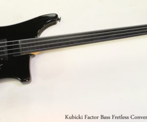 ❌ SOLD ❌ Kubicki Factor Bass Fretless Conversion Black, 1990