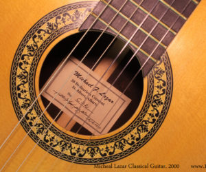 2000 Michael F Lazar Classical Guitar  SOLD