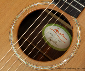 1997 Lowden O25C Steel String (consignment) SOLD