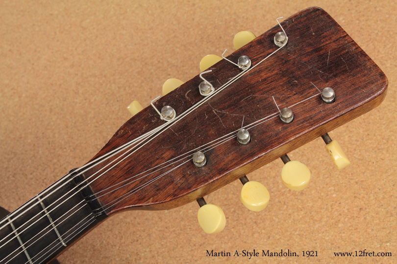 Here is a 1921 Martin A-Style Oval Hole Mandolin.  C.F. Martin has been building instruments in Nazareth, Pennsylvania since 1833.   In the at the end of the 19th and early part of the 20th century, mandolin orchestras were very popular,