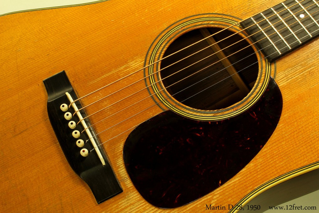 Martin has produced the D-28 since 1934, and this is a great sounding and playing example from 1950.