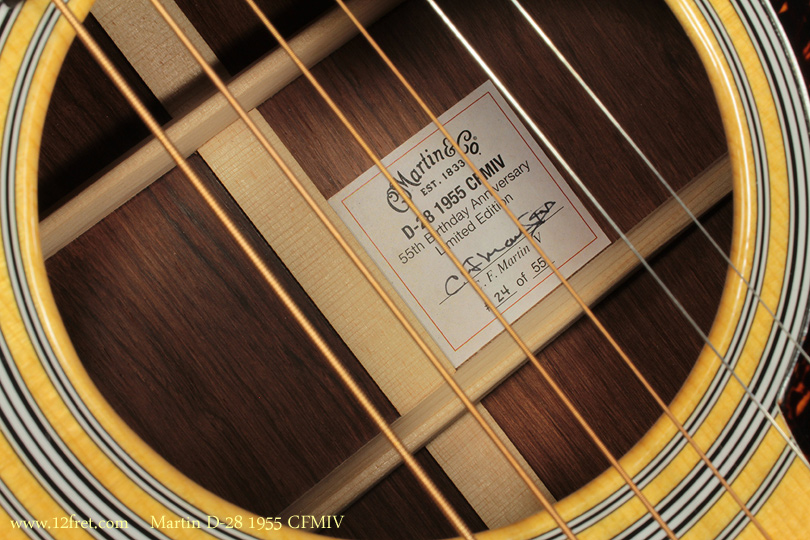 In 2010, a limited series - 55 each! -- of Martin 1955 CFMIV guitars were produced to celebrate the Christian F. Martin IV's 55th birthday.   

We've dug up a pair of these very limited production instruments, a D-18 and a D-28.   They are brand new, with full warranties.