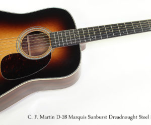 ❌ SOLD ❌ 2011 C. F. Martin D-28 Marquis Sunburst Dreadnought Steel String Guitar