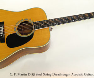 ❌ SOLD ❌  C. F. Martin D-35 Steel String Dreadnought Acoustic Guitar, 1975