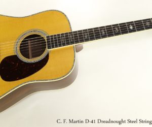 ❌ SOLD ❌  C. F. Martin D-41 Dreadnought Steel String Guitar, 2017