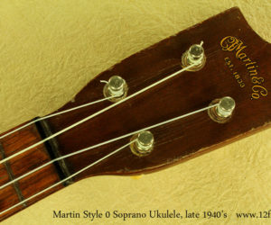 Martin Style 0 Soprano Ukulele, late 1940's  SOLD