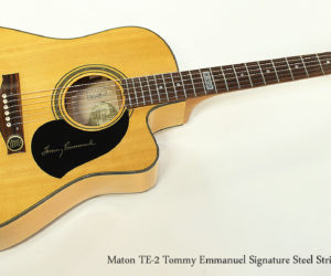 ❌ SOLD ❌ 2006 Maton TE-2 Tommy Emmanuel Signature Steel String