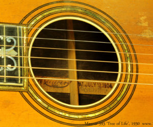 Maurer 593 Tree Of Life Parlor Guitar 1930 (consignment)  SOLD