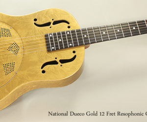 DISCONTINUED!   National Dueco Gold 12 Fret Resophonic Guitar