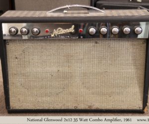 ❌SOLD❌   National Glenwood 2x12 35 Watt Combo Amplifier, 1961