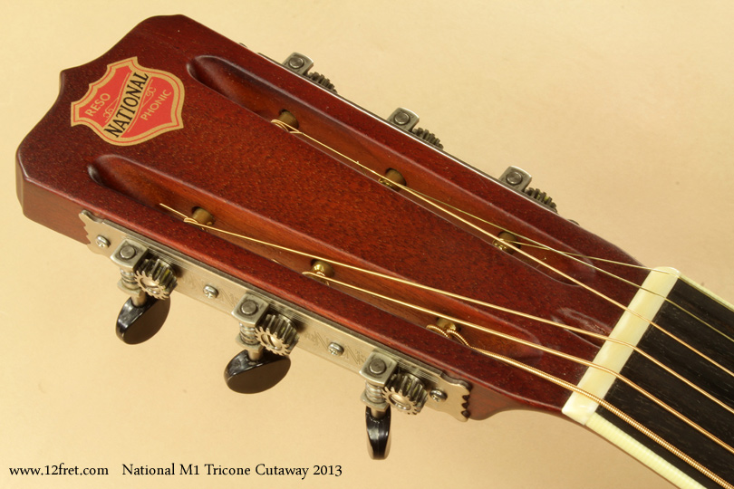 Here's a pristine and unusual instrument - a 2013 National M1 Tricone Cutaway.   This cutawy version of the M1 doesn't even appear on the National site!  This lightly-used fine example is in nearly new condition, and appears to have been hardly played at all.