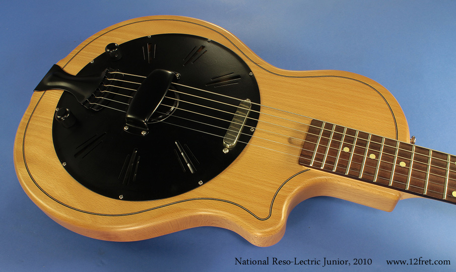 Here's a used National Reso-Lectric Junior!  The Resolectric was discontinued a couple of years ago to make way for the ResoTone, and this example is in great shape.   If you need to have that National sound, but seriously amplified, this is the way to get there!