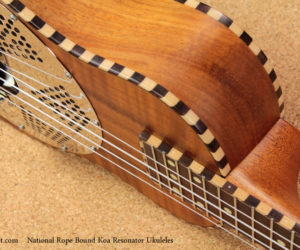 NO LONGER AVAILABLE!!! National Rope Bound Koa Resonator Ukuleles