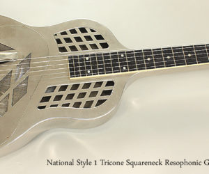 ❌SOLD❌ 1928 National Style 1 Tricone Squareneck Resophonic Guitar