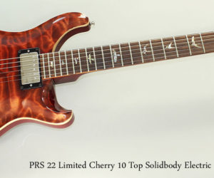 ❌ SOLD ❌  2008 PRS Custom 22 Limited Cherry 10 Top Solidbody Electric Guitar