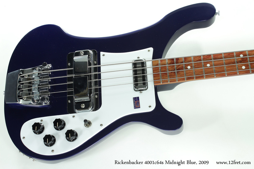 This Midnight Blue 2009 Rickenbacker 4001c64s  is one of only four in this particular colour -  there are two more in satin.    It's in excellent condition.