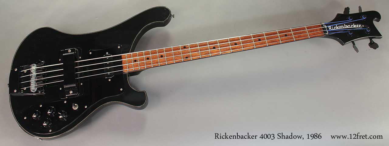 1986 Rickenbacker 4003 Shadow Bass www.12fret
