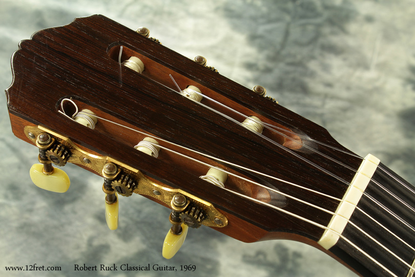 We seldom see things like this 1969 Robert Ruck classical guitar; this is partly because Robert Ruck doesn't build much anymore, and his guitars are so well regarded that they seldom change hands.
