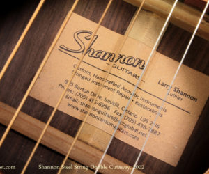 Shannon Double Cutaway steel string acoustic (No Longer Available)