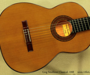 Greg Smallman Classical, 1998 (Consignment) SOLD