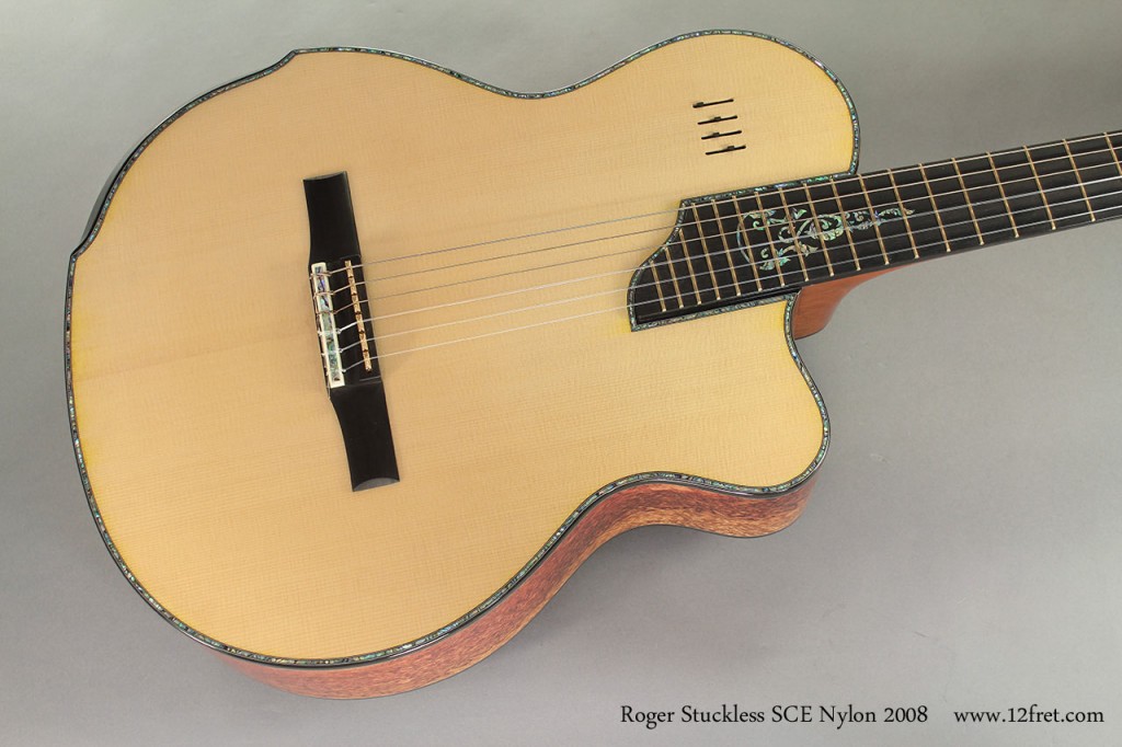 Roger Stuckless builds exceptionally high quality instruments to custom order.  He is well known for his high level of craftsmanship and creativity.  This Roger Stuckless SCE model was built in 2008 and is in near mint condition.