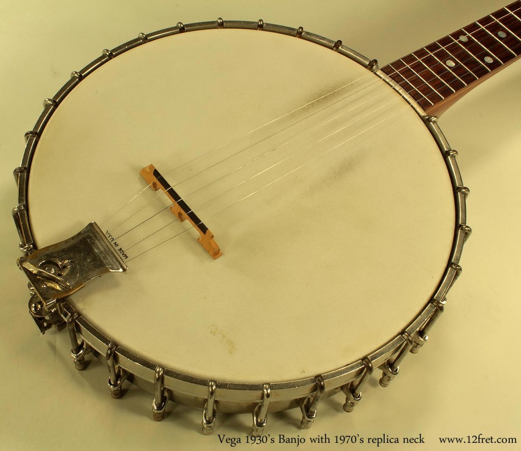 Here is a very nice openback banjo based on a 1930's Vega No.2 tone ring and hardware.To the untrained eye, the neck looks 