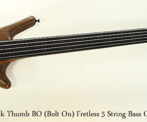 ❌SOLD❌ Warwick Thumb BO Bolt On Fretless 5 String Bass Guitar, 2002