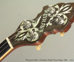 1926 Weymann Style 1 Orchestra Model Tenor Banjo SOLD