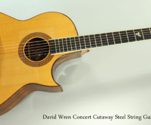 ❌SOLD❌  1979 David Wren Concert Cutaway Steel String Guitar